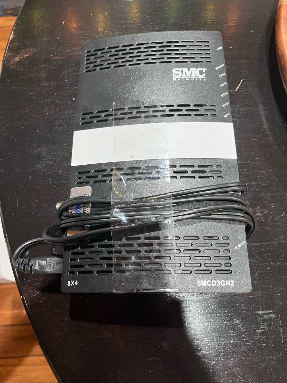 Black Cable Modem Router (SMCD3GN2) untested
